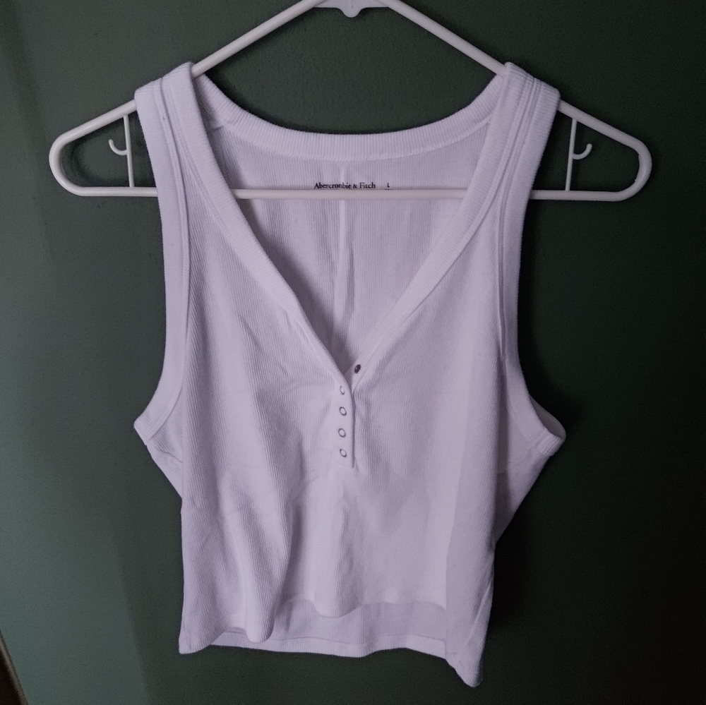 Abercrombie & Fitch Button Tank Top